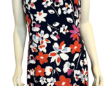 Chaps Navy, White, Red, Pink Floral Sleeveless A Line Knit Dress Size L - $21.84