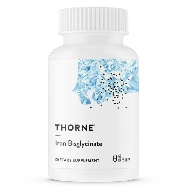THORNE Iron Bisglycinate - 25 mg Iron Supplement for Enhanced Absorption... - $26.57 CAD