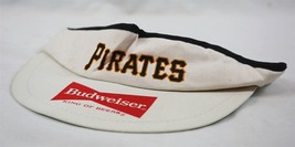  VINTAGE Budweiser Pittsburgh Pirates White Visor - £39.56 GBP