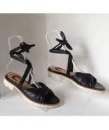 NEW MAY ROSE Vintage Vibram Lug Soles w/Soft Black Leather Sandals (Size... - £32.01 GBP