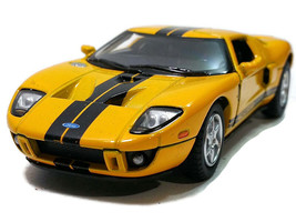 2006 Ford GT Toy Car Yellow w/Black Stripes 5x2x1.25  - £8.67 GBP