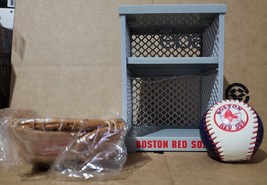 Boston Red Sox Rawlings Mini Glove and Baseball Set With Stand - £11.71 GBP