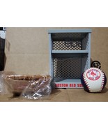 Boston Red Sox Rawlings Mini Glove and Baseball Set With Stand - £11.66 GBP