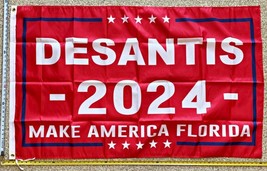 Ron Desantis Flag Trump Make America Flordia 2024 Red Sign USA 3x5ft - £13.14 GBP