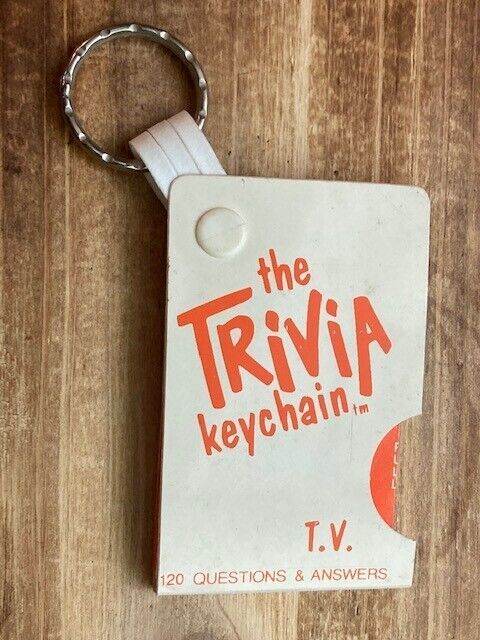Primary image for The Trivia Keychain, TV Keychain, 1984, Proudline, 120 questions & answers