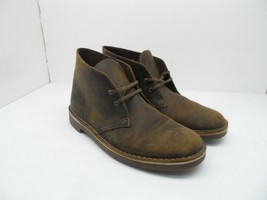 Clarks Men&#39;s Bushacre 2 Casual Chukka Boots Beeswax Brown Size 8.5M - £45.54 GBP