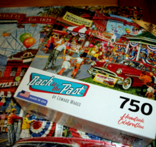 Jigsaw Puzzle 750 Pcs Springfield USA Carnival Hometown Celebration Fun ... - $12.86