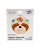 Needle Creations 4 Inch Felt Embroidery Hoop Kit Sloth - $9.94 CAD