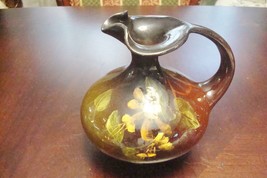 Lowelsa Compatible with Weller Ewer Features a Orange-Brown Flowers on Dark Choc - $208.73