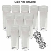 Round Dime Coin Tubes 18mm by BCW 10 pack - £8.24 GBP