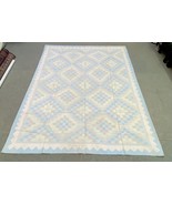 New 9x12 Blue Handmade Cotton Flat-weave  SCANDINAVIAN Kilim Turkish Rug - £611.39 GBP