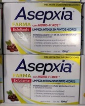 2X ASEPXIA JABON EXFOLIANTE FARMA - 2 CAJAS 100g c/u - EXFOLIATING FACIA... - $14.50