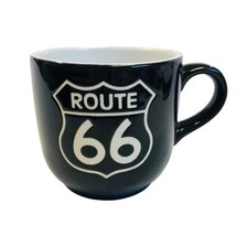 Route 66 Coffee Black Mug 3.25 in tall  3.25 in Diameter Embossed - £12.40 GBP