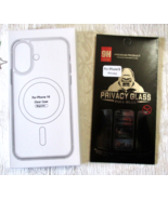 Shockproof Mag Safe Case For iPhone 16  W/Privacy Glass Screen Protector - $179.63 MXN