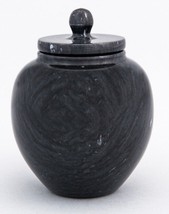 Small/Keepsake 6 Cubic Inch Black Legacy Natural Marble Urn for Cremation Ashes - £74.74 GBP