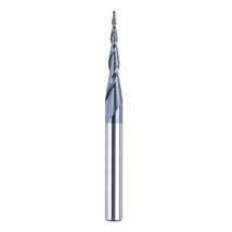 SpeTool Tapered Ball Nose Spiral Router Bit 1.0mm Tip Diameter (0.5mm Ra... - $31.99