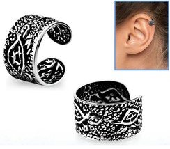 Sterling Silver Sea Turtles Design Helix Ear Cuff Clip-on Ring - £7.49 GBP