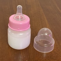 Reborn 2oz Pink PREEMIE “NO”HOLE NIPPLE” Faux Milk Baby Bottle~ See Photos - $86.68 MXN