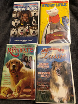 A lot of 4 VHS Movies ￼Snow day ,Stuart little ,The retrievers ,lassie - £9.25 GBP