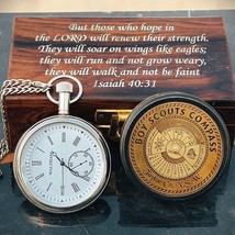 Personalized Gift for Eagle Scout Boy Scout Oath Compass &amp; Waltham Pocke... - $60.78