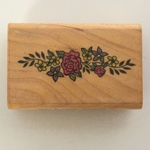 Comotion Rubber Stamp Flower Border Small Pretty Card Making Paper Crafting 697 - £3.94 GBP