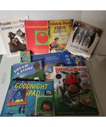 Children&#39;s books Lot of 8 &amp; 2 Card Games  Puppet &amp; Music Book Go Fish Ol... - £6.08 GBP