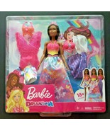 Barbie Dreamtopia Dress Up African-American Mermaid Princess Fairy Doll ... - £19.80 GBP