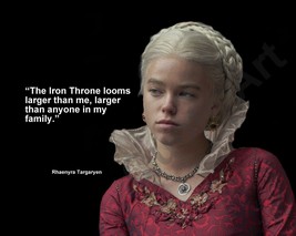 House Of Dragon Rhaenyra Targaryen &quot;Throne&quot; Quote Publicity Photo Various Sizes - £3.87 GBP+