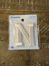 Simplicity Iron On Patch Letter N - $11.76