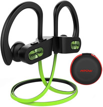 Mpow Flame Bluetooth Headphones Wireless Earbuds Sport Ear Hook BH088A Green - £18.87 GBP