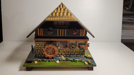 Vintage Swiss Musical Movement Chalet Music Box Water Wheel Lador Switzerland - £21.85 GBP