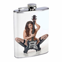 Rock &amp; Roll Pin Up Girls D1 Flask 8oz Stainless Steel Hip Drinking Whiskey - £11.86 GBP