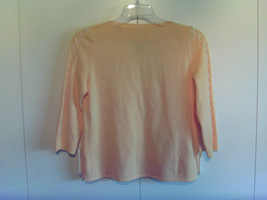 ST JOHN Yellow Label Knit Boatneck Top Sz P Yellow White Sleeve Accent MINT! - £31.34 GBP