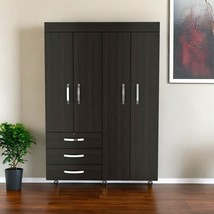 47" Black Three Drawer Combo Dresser - €778,68 EUR