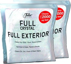 Full Exterior Refill Kits-Crystal Powder Outdoor Cleaner Packets Non-Toxic, 2 Pk - £14.65 GBP