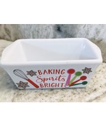 Royal Norfolk Ceramic Mini Loaf-“Baking Spirits Bright”. Oven Safe - £10.02 GBP