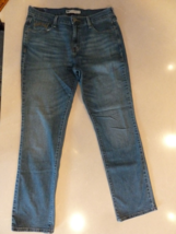 Levi&#39;s 505 Jeans Women’s Blue Straight Leg Mid Rise Blue Denim Size 10 w 34 I 31 - £12.36 GBP