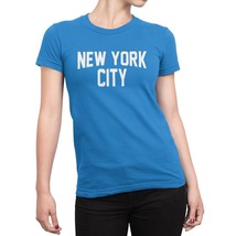 NYC Factory York City T-Shirt Turquoise Nyc Tee Womens NYC Factory - £9.58 GBP