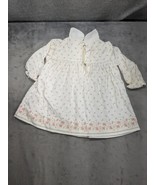 Ralph Lauren White Floral Long Sleeve Dress Only Size 9 Months - £10.73 GBP