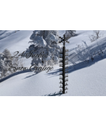 Snow Gauge Stake Measure Snowfall up to 24&quot; Snowflake Ruler Stick Outdoo... - $20.22 CAD