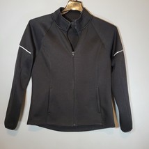 Danskin Now Womens Jacket 40&quot; Chest 24&quot; Length Athletic Performance Black - $13.62