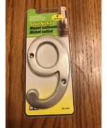 Hy-Ko Satin Nickel Number 9 Prestige Series Satin Nickel Weather Resista... - €10,17 EUR