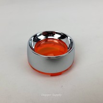Harley Davidson Deep Dish Bezel Turn Signal Light Cover Amber Orange 2&quot;  - $314.23 MXN