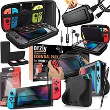 Switch Accessories Bundle - Orzly Essentials Pack for Nintendo switch Case &amp; ... - £51.01 GBP