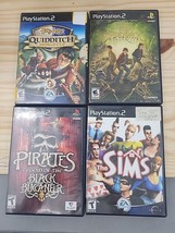 Playstation 2 Ps2 Game Lot Pirates Black Buccaneer Harry Potter Spiderwick Sims - £13.10 GBP