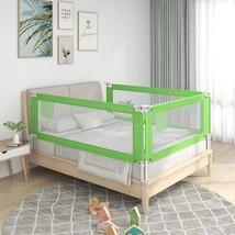 Toddler Safety Bed Rail Green 190x25 cm Fabric - $29.63