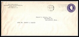 1944 US Cover - Blaw Knox Co, New York, NY to Springfield, MA S4 - £2.32 GBP