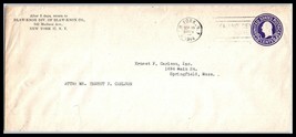 1944 US Cover - Blaw Knox Co, New York, NY to Springfield, MA S4 - £2.35 GBP