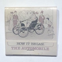Duryea Brothers Automobile How It Began History Match Book Matchbox - £5.42 GBP