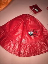 Red Lady Bug Rain Hat Children Brand New-SHIPS N 24 Hours - £7.65 GBP